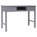 VidaXL Biurko, szare, 110 x 45 x 76 cm, drewniane