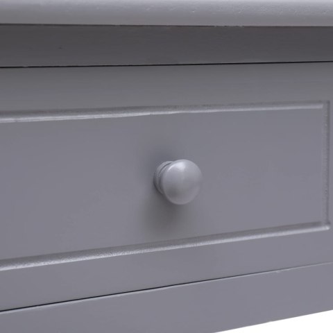 VidaXL Biurko, szare, 110 x 45 x 76 cm, drewniane