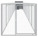VidaXL Kurnik z wybiegiem, antracytowy, 110x1017x110 cm, stal