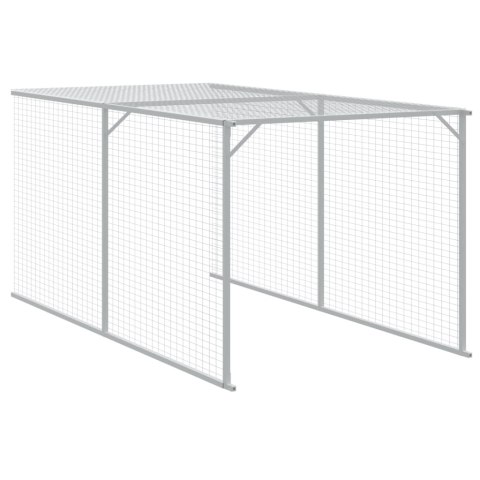 VidaXL Kurnik z wybiegiem, antracytowy, 110x1017x110 cm, stal