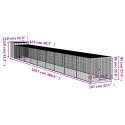 VidaXL Kurnik z wybiegiem, antracytowy, 110x1017x110 cm, stal