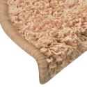 VidaXL Maty na schody 15 szt. 56x17x3 cm, złote, półokrągłe