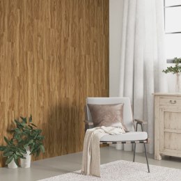 VidaXL Panele ścienne, drewnopodobne, brązowe, PVC, 4,12 m²