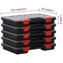 VidaXL Pudełka asortymentowe, 5 szt., 34,5x25x5 cm polipropylen