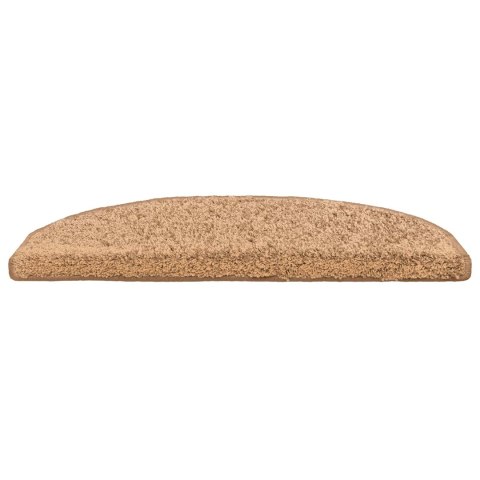 VidaXL Samoprzylepne maty na schody 15 pcs Beżowy 80 x 24,5 x 3,5 cm