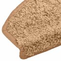 VidaXL Samoprzylepne maty na schody 15 pcs Beżowy 80 x 24,5 x 3,5 cm
