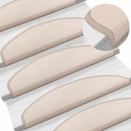 VidaXL Samoprzylepne maty na schody Półokrąg 15 pcs Ciemnoszary