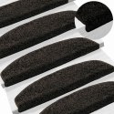 VidaXL Samoprzylepne maty na schody Półokrąg 15 pcs antracytowy