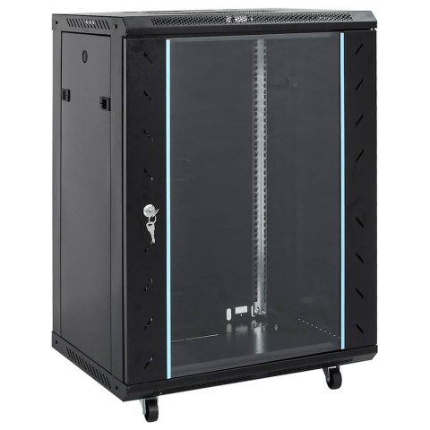 VidaXL Szafa sieciowa 15U z nóżkami obrotowymi 19" IP20 60x45x86 cm