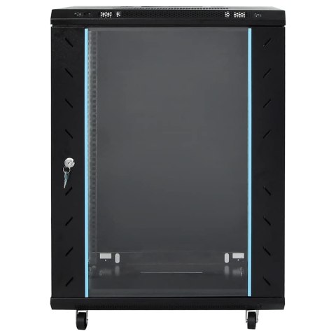 VidaXL Szafa sieciowa 15U z nóżkami obrotowymi 19" IP20 60x45x86 cm