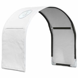 VidaXL Tunel do łóżka 2 pcs Biały 211 x 52,5 x 2 cm Poliester