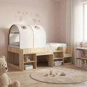 VidaXL Tunel do łóżka 2 pcs Biały 211 x 52,5 x 2 cm Poliester