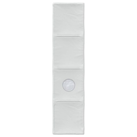 VidaXL Tunel do łóżka 2 pcs Biały 211 x 52,5 x 2 cm Poliester