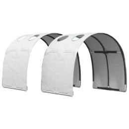 VidaXL Tunel do łóżka 2 pcs Biały 211 x 67.5 x 2 cm Poliester
