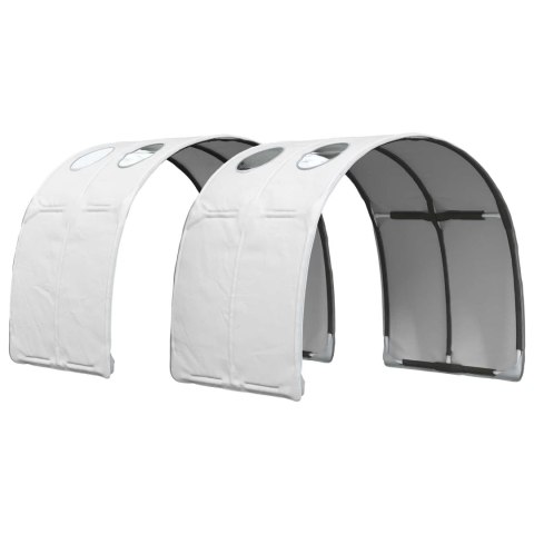 VidaXL Tunel do łóżka 2 pcs Biały 211 x 67.5 x 2 cm Poliester