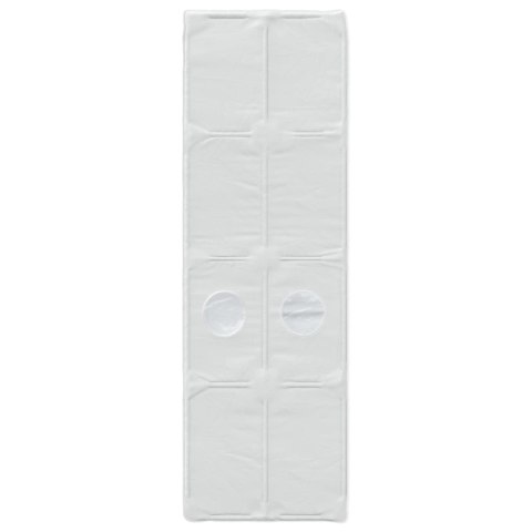 VidaXL Tunel do łóżka 2 pcs Biały 211 x 67.5 x 2 cm Poliester