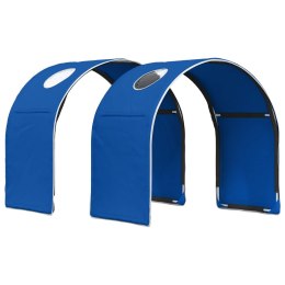 VidaXL Tunel do łóżka 2 pcs Niebieski 211 x 52,5 x 2 cm Poliester