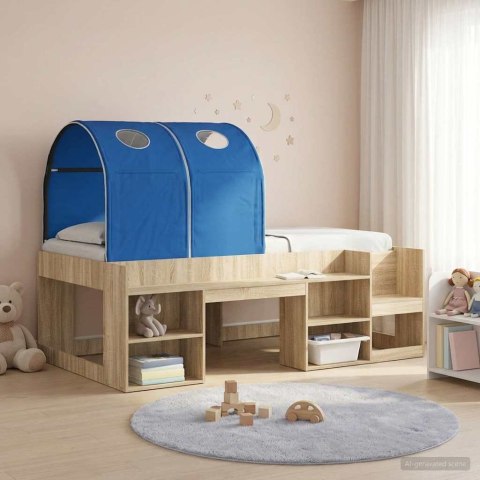 VidaXL Tunel do łóżka 2 pcs Niebieski 211 x 52,5 x 2 cm Poliester