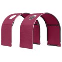 VidaXL Tunel do łóżka 2 pcs czerwony 211 x 52,5 x 2 cm Poliester