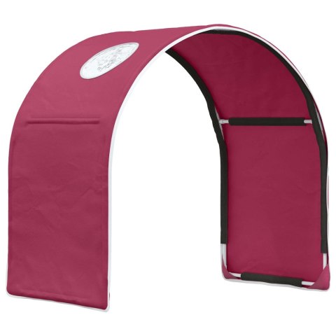 VidaXL Tunel do łóżka 2 pcs czerwony 211 x 52,5 x 2 cm Poliester