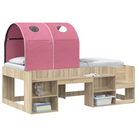 VidaXL Tunel do łóżka 2 pcs różowy 211 x 52,5 x 2 cm Poliester
