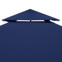 VidaXL Zadaszenie altany ogrodowej, 310 g/m², ciemnoniebieski, 3x3 m