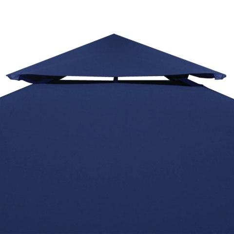VidaXL Zadaszenie altany ogrodowej, 310 g/m², ciemnoniebieski, 3x3 m