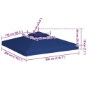 VidaXL Zadaszenie altany ogrodowej, 310 g/m², ciemnoniebieski, 3x3 m