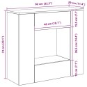 VidaXL 82 x 29 x 74 cm