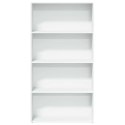 VidaXL Regał na książki, biały, 80x30x152 cm, materiał drewnopochodny