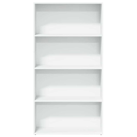 VidaXL Regał na książki, biały, 80x30x152 cm, materiał drewnopochodny