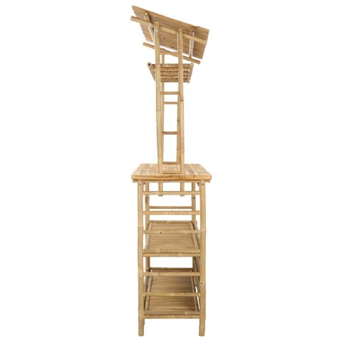 VidaXL Stół barowy na zewnątrz Naturalny 110 x 50 x 210 cm Bambus