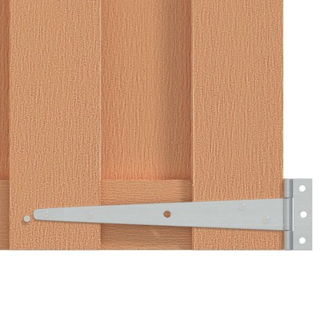 BRAMA OGRODOWA 100 X 100 CM WPC I ALUMINIUM BRĄZOWY