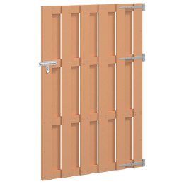 VidaXL Brama ogrodowa 100 x 150 cm WPC i aluminium brązowy