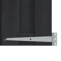 VidaXL Brama ogrodowa 100 x 180 cm WPC i aluminium Czarny