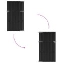 VidaXL Brama ogrodowa 100 x 180 cm WPC i aluminium Czarny
