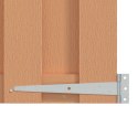 BRAMA OGRODOWA 100 X 180 CM WPC I ALUMINIUM BRĄZOWY