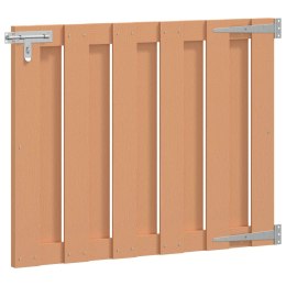 VidaXL Brama ogrodowa 100 x 80 cm WPC i aluminium brązowy