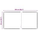 VidaXL Chodnik dywanowy Szary 50 x 250 cm 100% Poliester Tuft