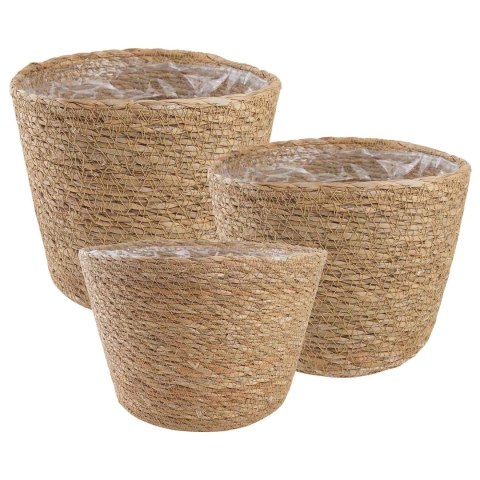 3 SZT. NATURALNY Ø26 X 19 CM 100% TRAWA MORSKA