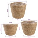 3 SZT. NATURALNY Ø26 X 19 CM 100% TRAWA MORSKA