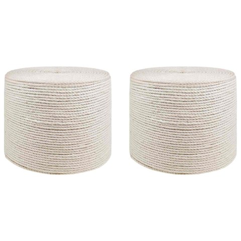 LINA JUTOWA 2 PCS 2 BIAŁY 100% JUTA TOSSA