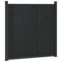 PANEL OGRODZENIOWY 5 EL. WPC I ALUMINIUM CZARNY 880X186,5CM