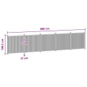 PANEL OGRODZENIOWY 5 EL. WPC I ALUMINIUM CZARNY 880X186,5CM