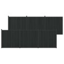 PANEL OGRODZENIOWY 6 EL. WPC I ALUMINIUM CZARNY 1055X186,5CM