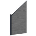 PANEL OGRODZENIOWY 6 EL. WPC I ALUMINIUM SZARY 965X186CM