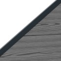 PANEL OGRODZENIOWY 6 EL. WPC I ALUMINIUM SZARY 965X186CM