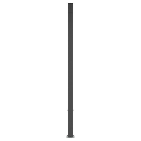 PANEL OGRODZENIOWY WPC I ALUMINIUM CZARNY 173X186CM