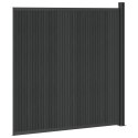 PANEL OGRODZENIOWY WPC I ALUMINIUM CZARNY 173X186CM