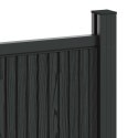 PANEL OGRODZENIOWY WPC I ALUMINIUM CZARNY 173X186CM